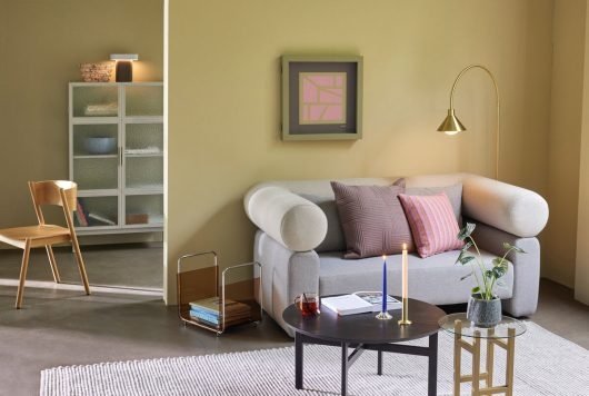 Hübsch VERA Sofa Tapcerowana / Szara
