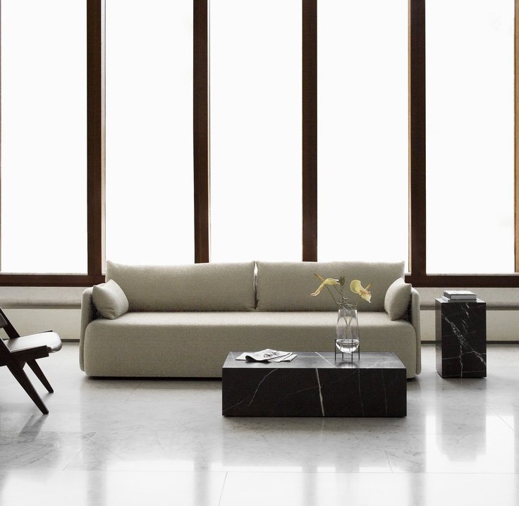 Menu OFFSET Sofa Pojedyncza - Tkanina Kvadrat Odcień Piaskowy