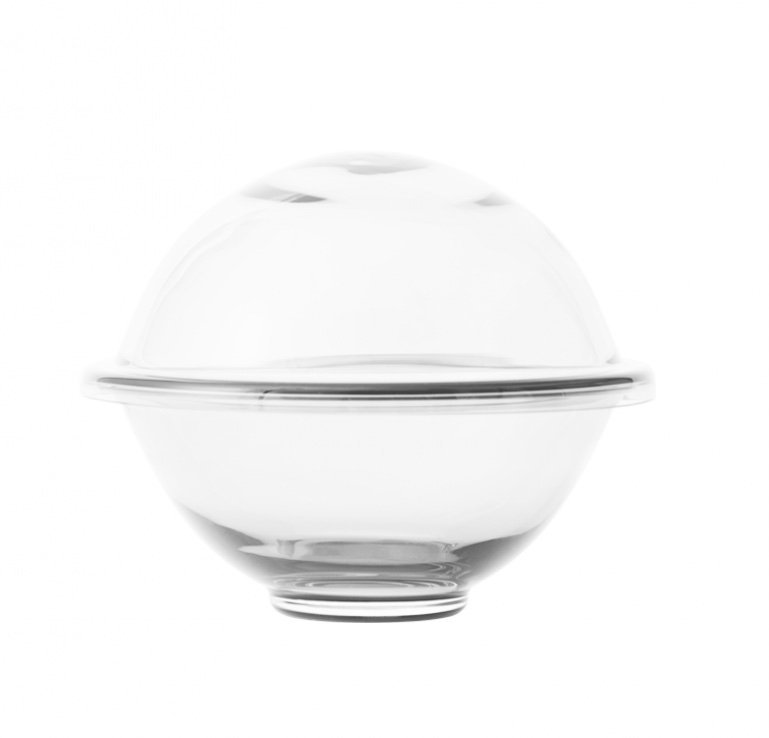 Lyngby Porcelain CHAPEAU Bomboniera Szklana 12,5 cm Przezroczysta