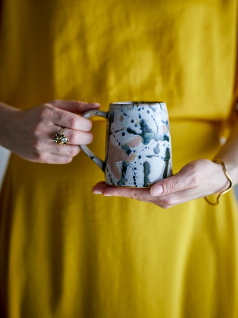 Bloomingville WINNIE Kubek 370 ml - Zestaw 4 Kubków / Mozaika