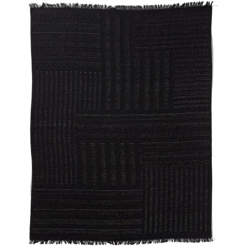AYTM - CONTRA Pled - Narzuta 170x130 cm Czarna
