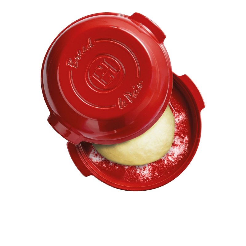 Emile Henry NATURE Okrągłe Naczynie do Wypieku Chleba / Czerwone