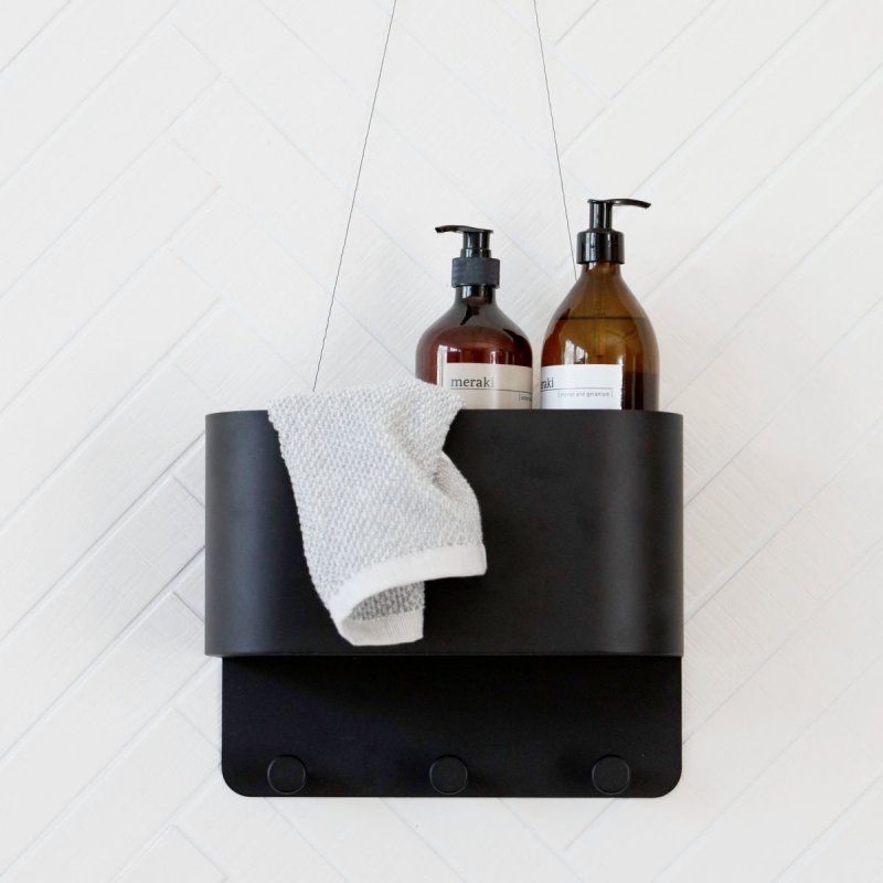 House Doctor POCKET Organizer i Wieszak Ścienny / Czarny