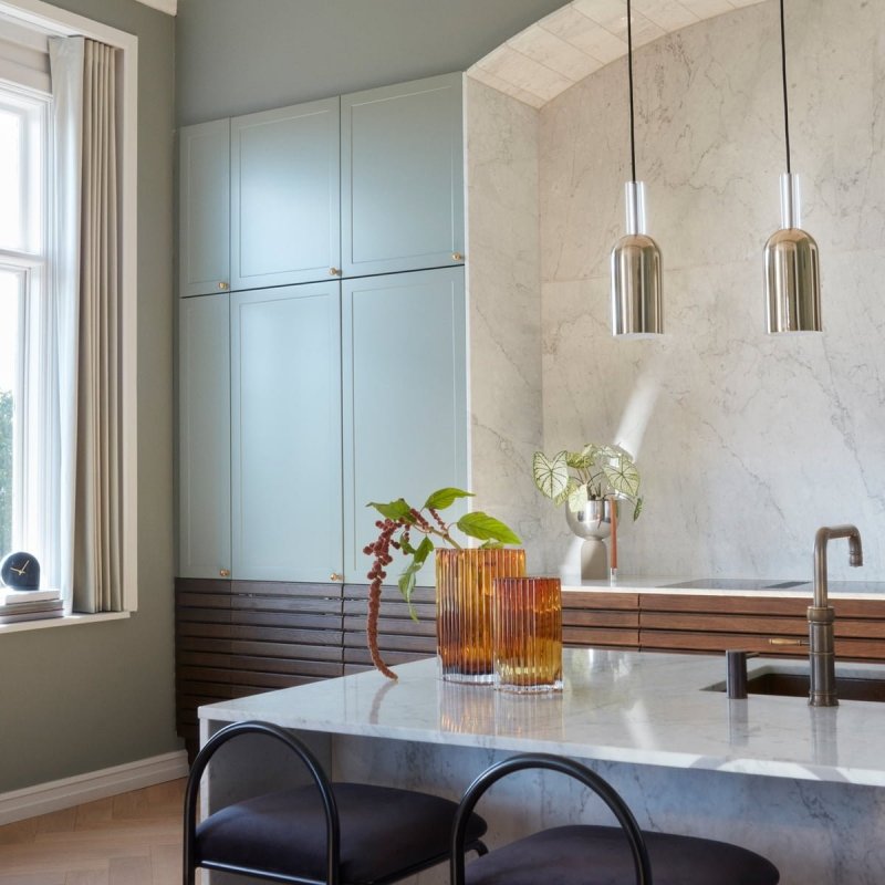 Aytm FOLIUM Wazon do Kwiatów 20 cm Bursztynowy Amber