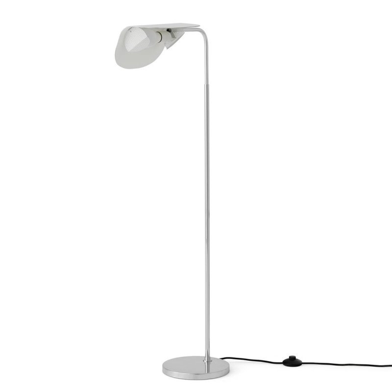 Audo WING Lampa Podłogowa 84 cm Srebrna / Aluminium