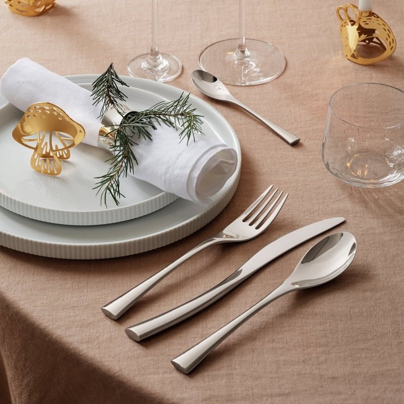 Georg Jensen COBRA Zestaw Sztućców 24 El. / Srebrne Połysk