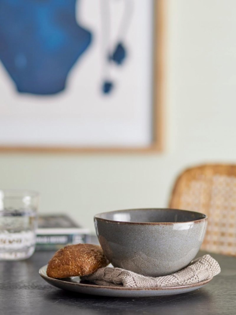 Bloomingville SANDRINE Zestaw Śniadaniowy 12 El. / Szary