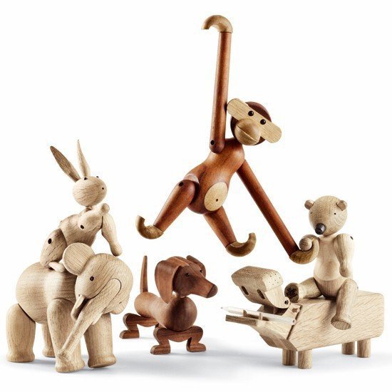 Kay Bojesen MONKEY Figurka Drewniana Małpka MINI Drewno Tekowe
