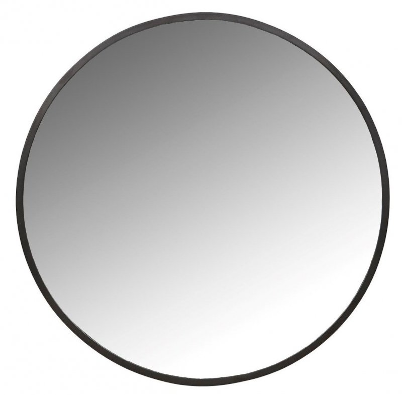 Villa Collection MIRROR Lustro Ścienne Okrągłe 80 cm Czarne