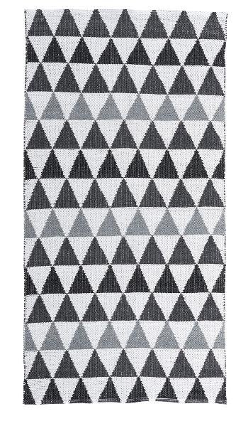 Villa Collection NORDIUC Chodnik - Dywan 140x70 cm Czarno/Biały