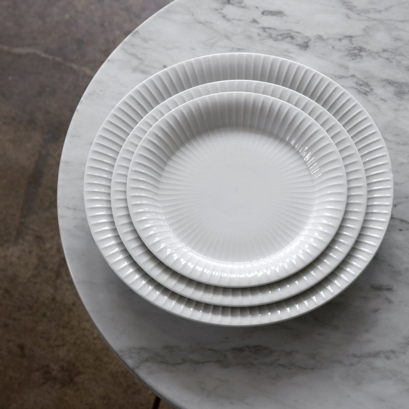 Kähler HAMMERSHØI Talerz Płaski 22 cm Biały
