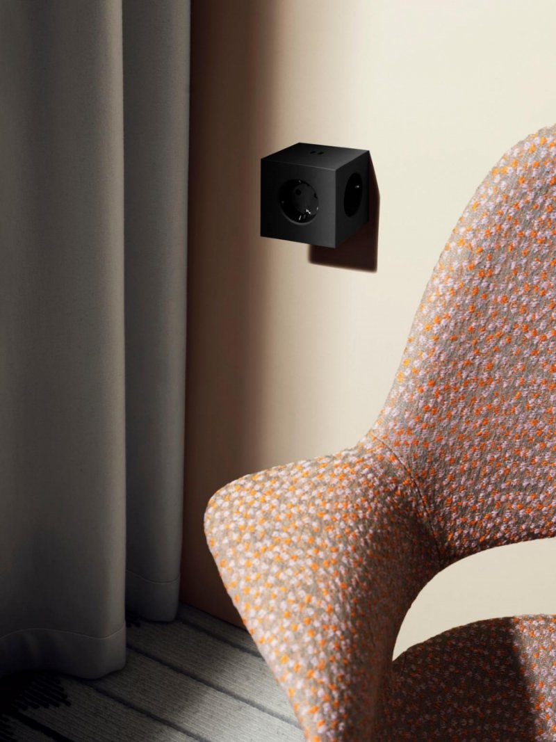 Avolt SQUARE 2 Rozgałęziacz - Listwa Zasilająca / Różowy