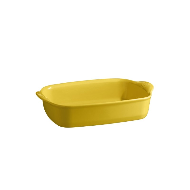 Emile Henry NATURAL CHIC Prostokątna Forma - Naczynie do Zapiekania 30x19 cm Żółte
