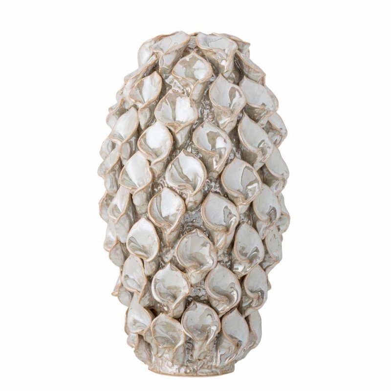 Bloomingville GLENDA Wazon do Kwiatów 34 cm / Biały