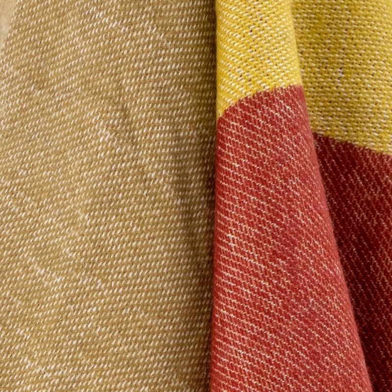 Bloomingville ARA Pled - Koc 150 x 130 cm / Brązowy