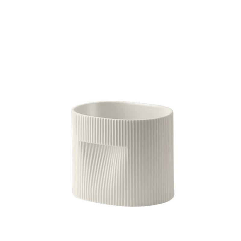 Muuto RIDGE Ceramiczna Doniczka do Kwiatów 15 cm / Biała