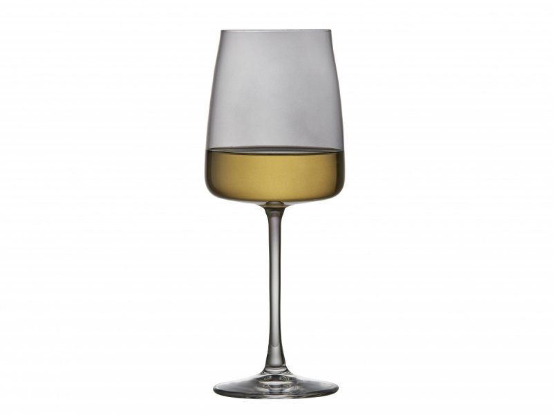 Lyngby Glas ZERO Kieliszki do Białego Wina 430 ml 4 Szt. / Szare