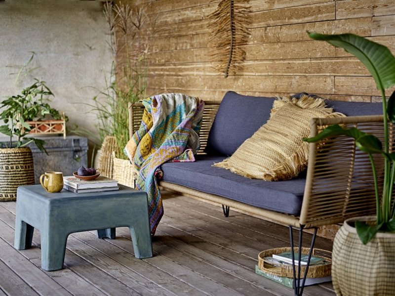 Bloomingville MUNDO Sofa Ogrodowa / Brązowa