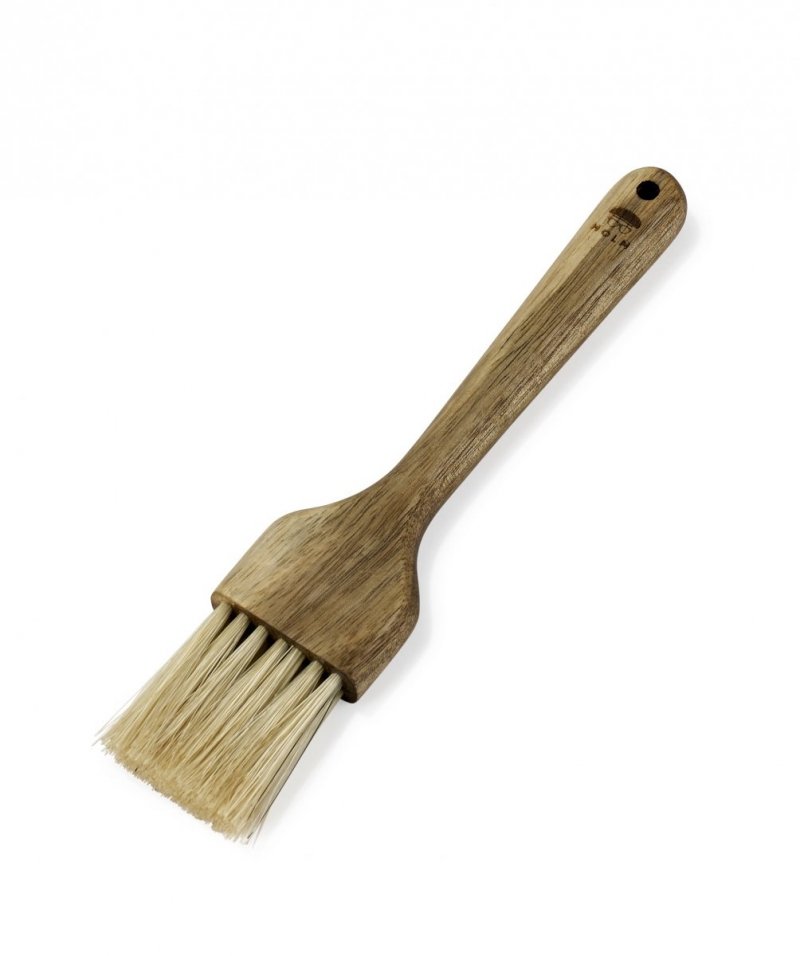 Holm KITCHEN Drewniany Pędzelek do Grillowania z Naturalnym Włosiem