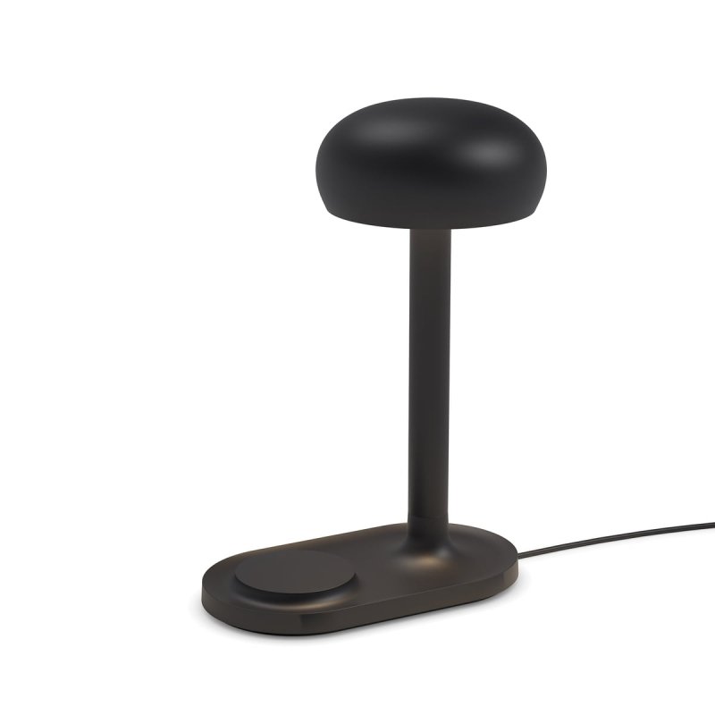 Eva Solo EMENDO Lampa Stołowa z Ładowarką Indukcyjną do Telefonu LED / Czarna