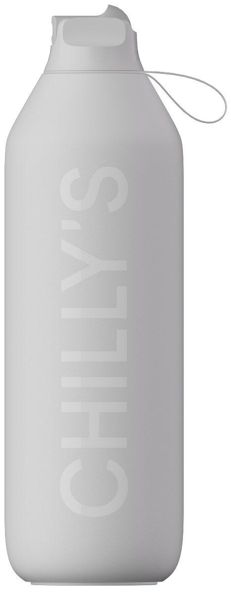 Chilly's SERIES 2 FLIP Stalowa Butelka Sportowa 1 l / Szara
