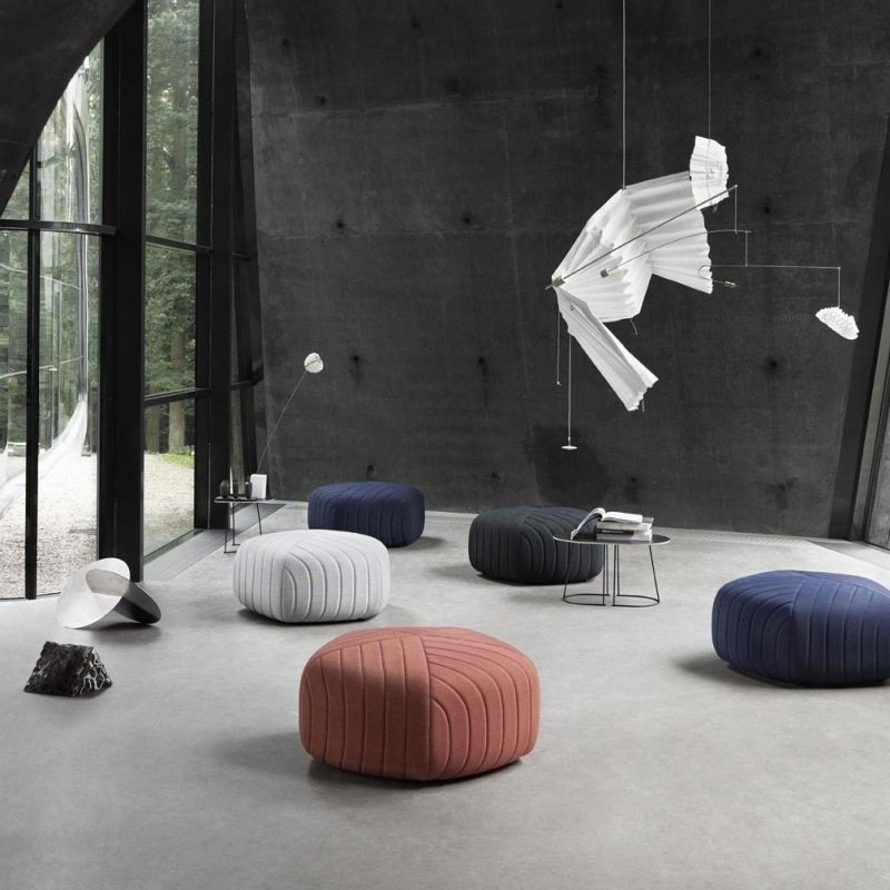 Muuto FIVE Puf Tapicerowany - Ciemnoszara Remix 183