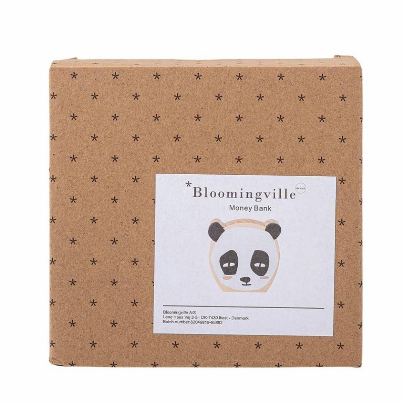 Bloomingville SONNE Drewniana Skarbonka dla Dzieci / Miś Panda