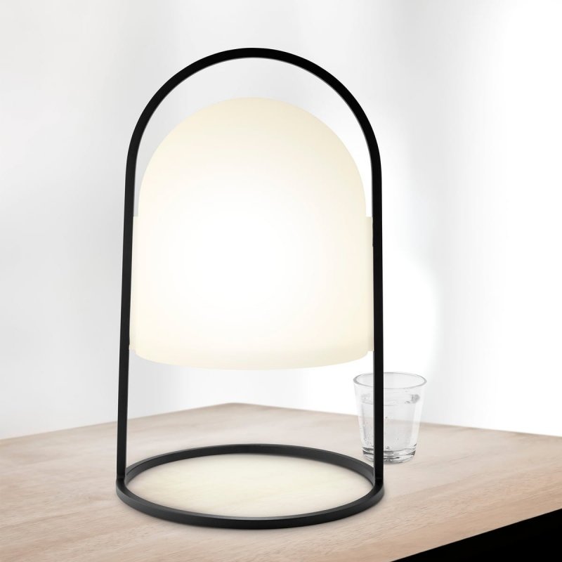 Eva Solo LANTERN Lampka Solarna 43 cm Czarna / Biały Klosz