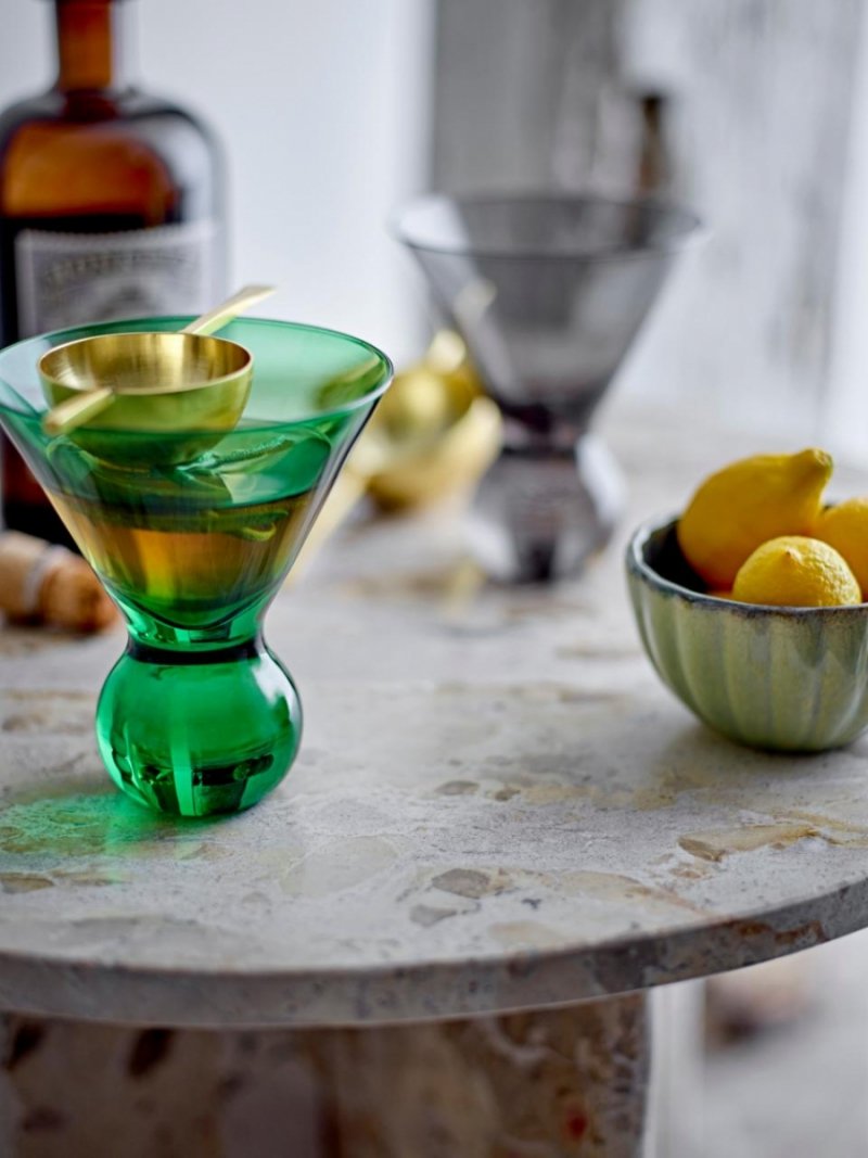 Kieliszek koktajlowy Corliss Bloomingville – zielony, nowoczesny design