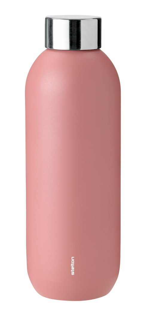 Stelton KEEP COOL Stalowa Butelka do Wody 600 ml Różowa