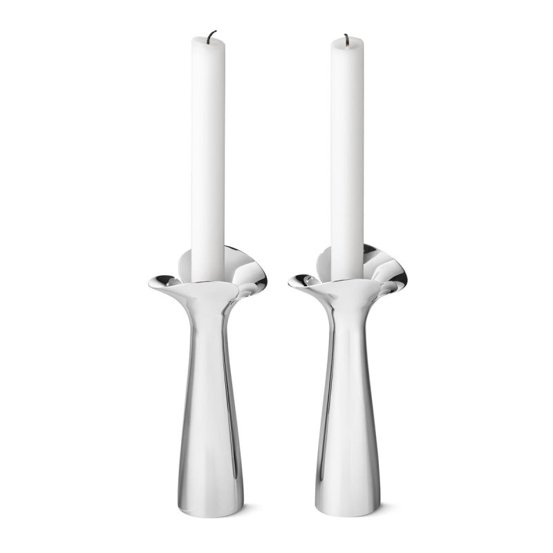 Georg Jensen BLOOM Świecznik Stalowy 2 Szt.