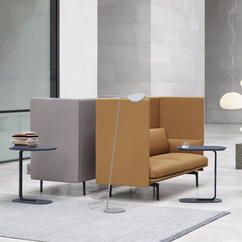 Muuto RELATE Stolik Pomocniczy - Boczny 60,5 cm Ciemnozielony