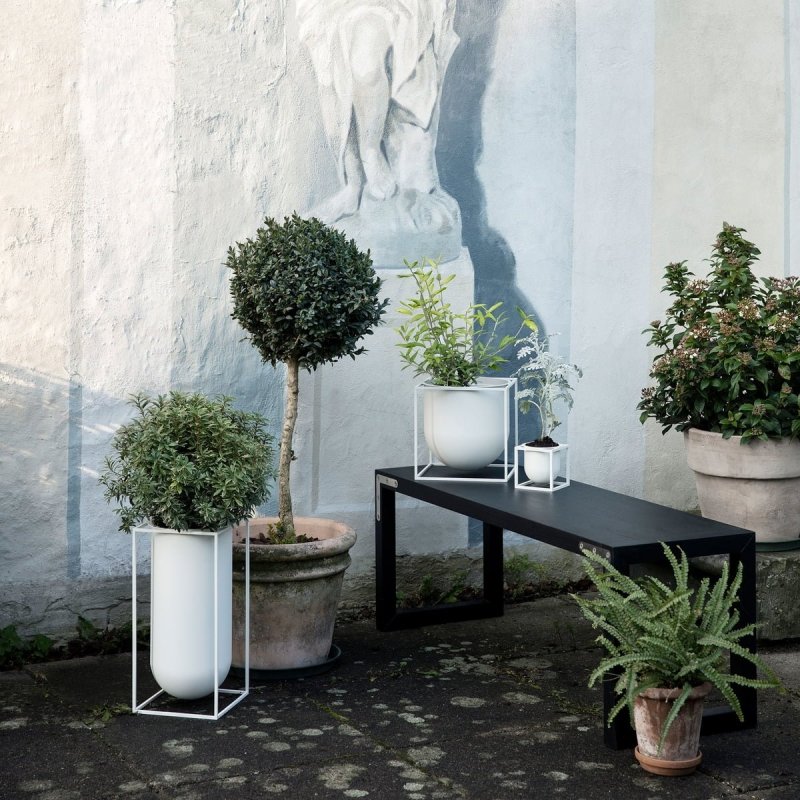 by Lassen KUBUS Doniczka do Kwiatów 23 cm Biała