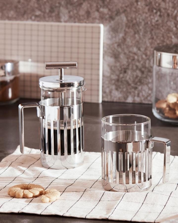 Alessi 9094 Zaparzacz Tłokowy do Kawy lub Herbaty 240 ml