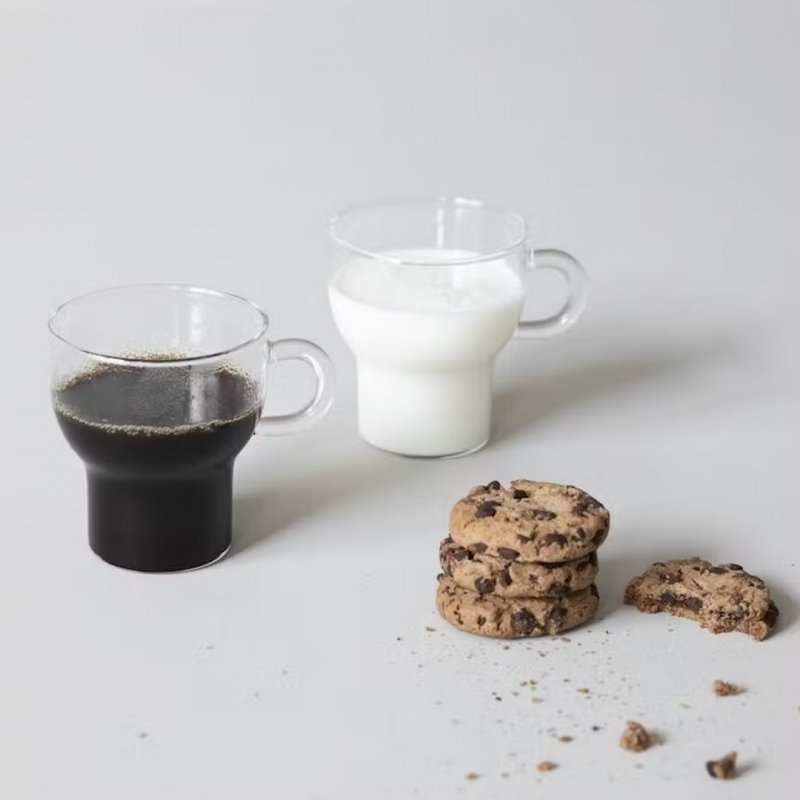 Zestaw szklanek z kolekcji Winter w minimalistycznym stylu skandynawskim