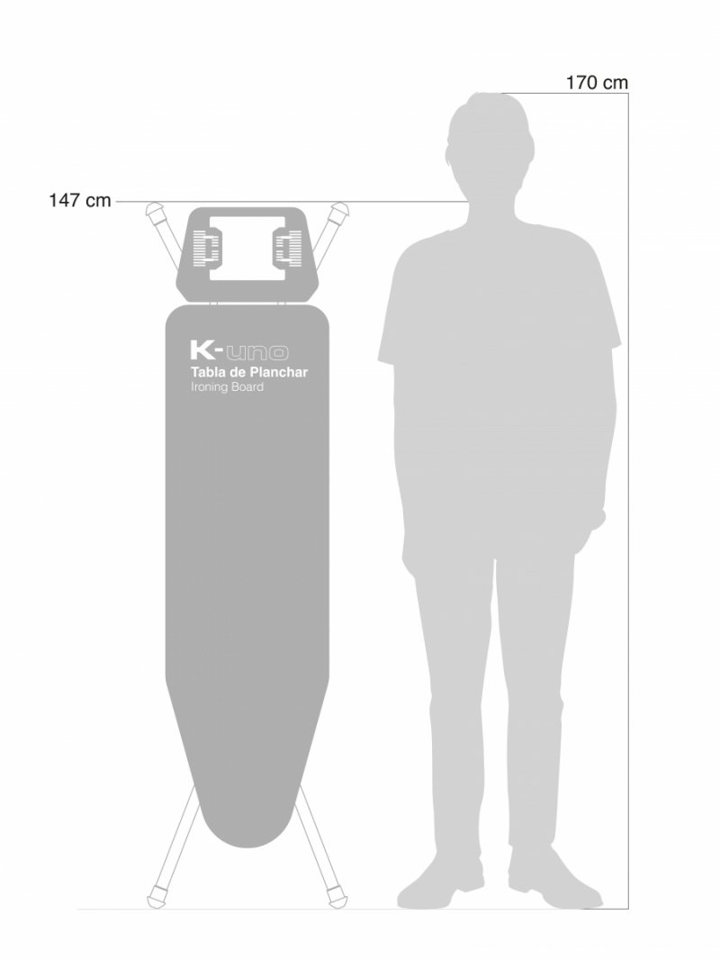 Rolser K-UNO Deska do Prasowania / Szara