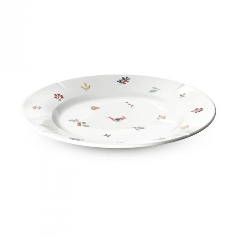 Rosendahl GRAND CRU COTTAGE Talerz Płaski 23 cm / Biały Zdobiony