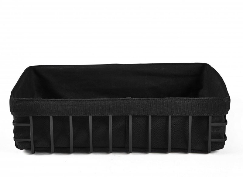 Holm NORDIC Kosz na Pieczywo z Bawełnianym Wkładem 40 cm / Czarny