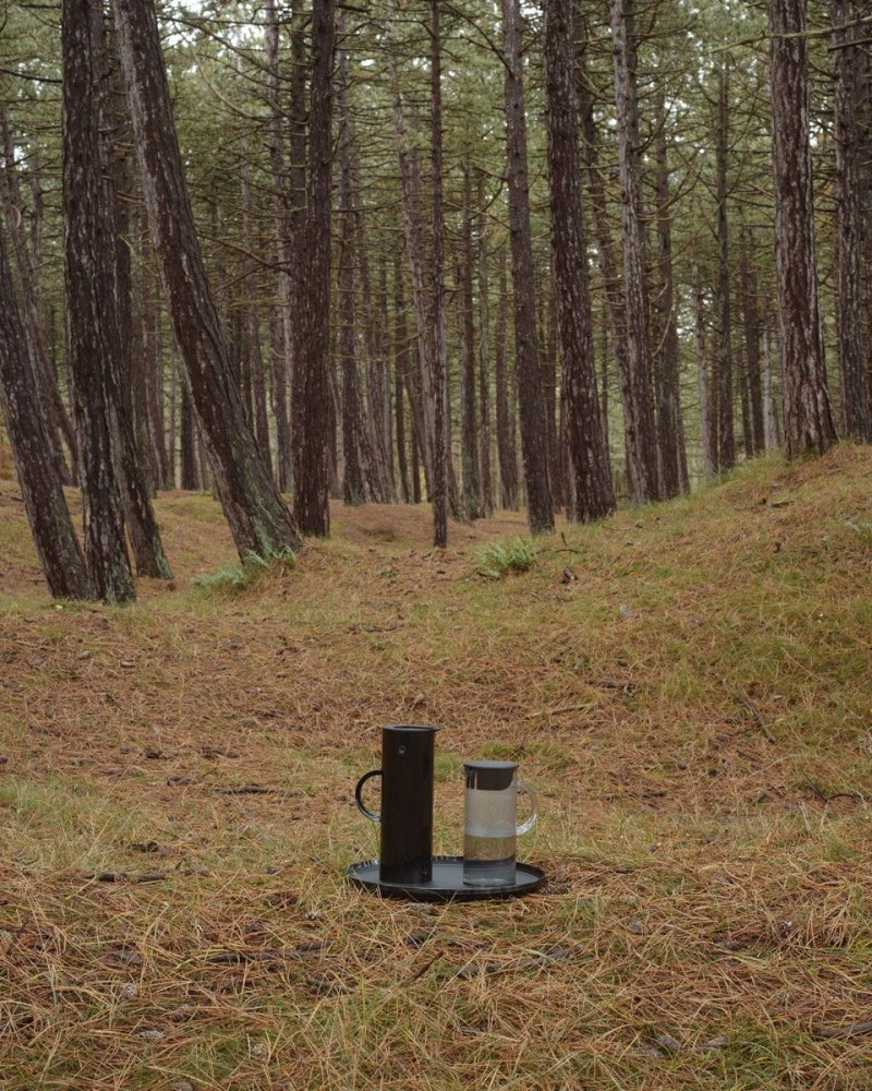 Stelton EM Okrągła Taca do Serwowania 40 cm / Czarna