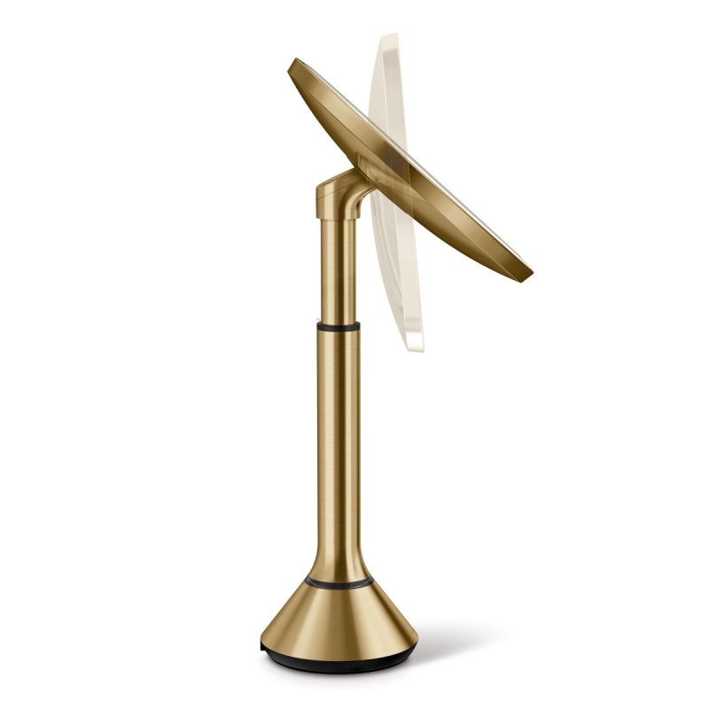 simplehuman SENSOR Lustro Kosmetyczne do Makijażu - Powiększające, z Podświetleniem / Złote