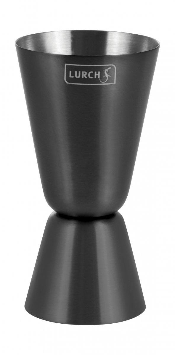 Lurch BAR Stalowa Miarka Barmańska do Alkoholu 20/40 ml Czarna