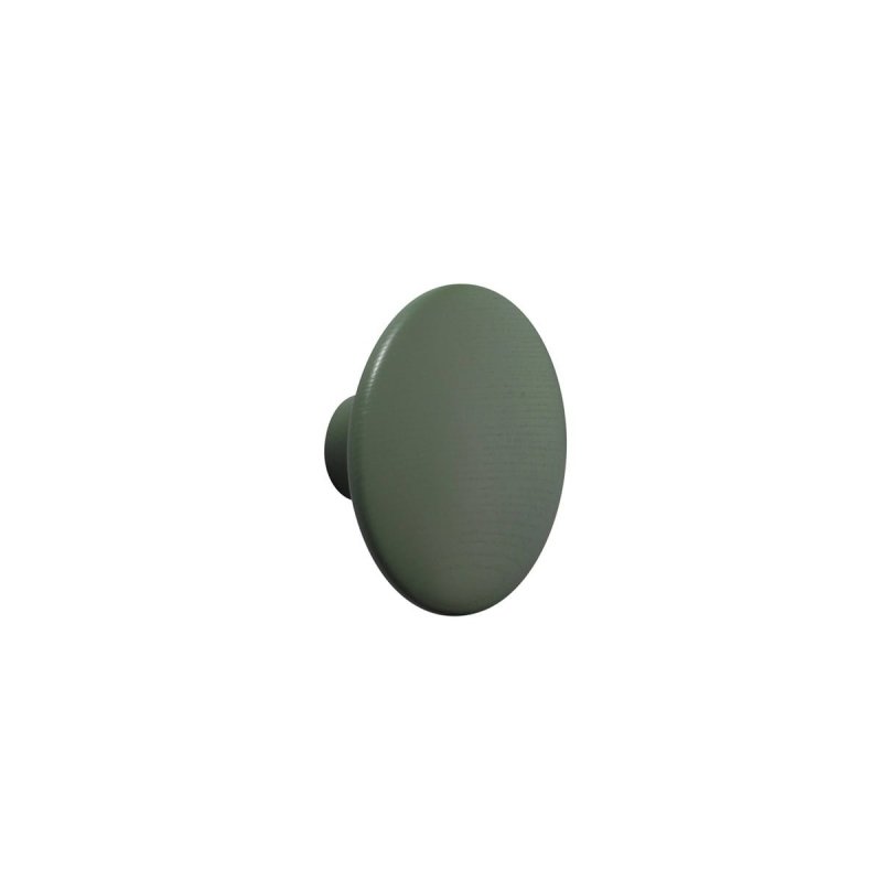 Muuto DOTS Wieszak Drewniany XS - 6.5 cm Ciemnozielony Dark Green