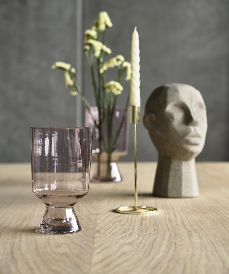 Villa Collection AMAT Świecznik 29 cm Złoty