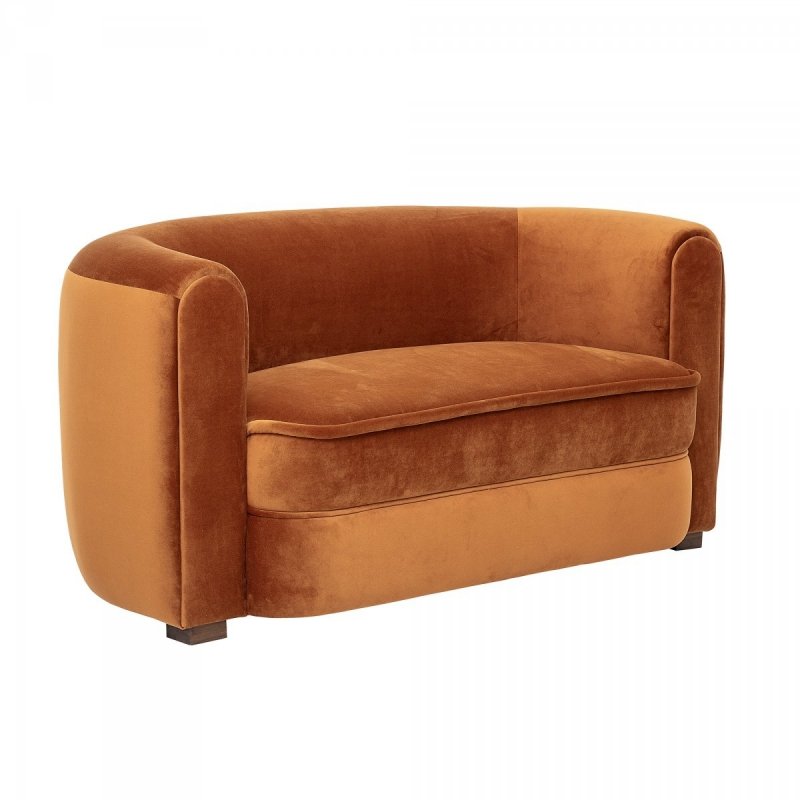 Bloomingville MALALA Sofa - Kanapa Tapicerowana / Brązowa