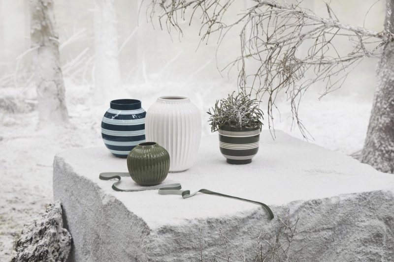 Kähler OMAGGIO NUOVO Doniczka Osłonka 15 cm / Zielona