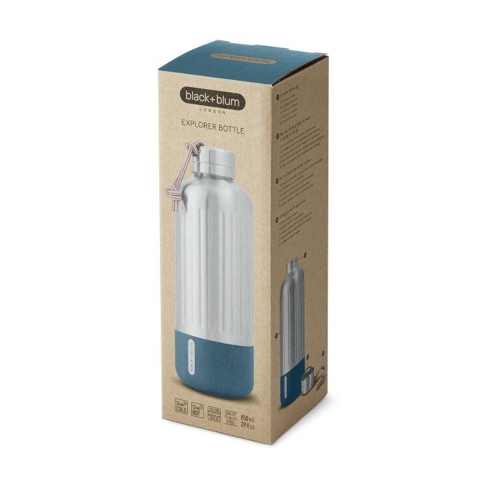 black+blum EXPLORER Stalowa Butelka Termiczna do Wody 850 ml / Morska