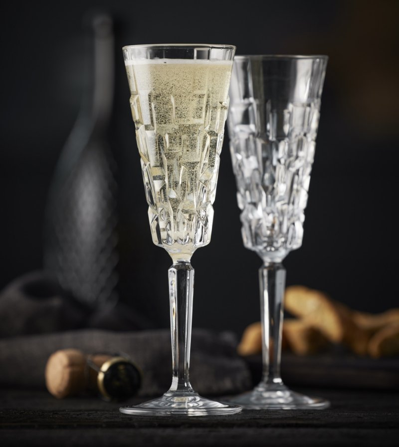 Lyngby Glass ETNA Kryształowe Kieliszki do Szampana 190 ml / 4 Szt.