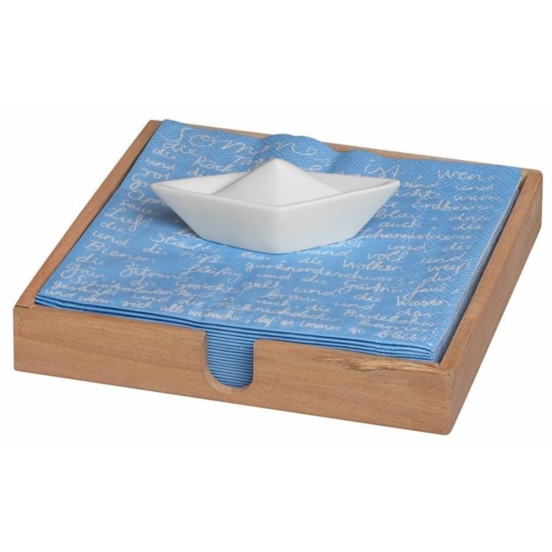 Rader HOME Serwetnik Drewniany z Obciążnikiem - Łódka