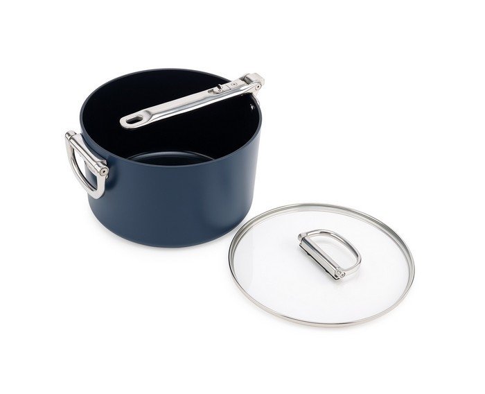 Joseph Joseph SPACE Rondel ze Składanym Uchwytem i Pokrywką 23 cm / Granatowy