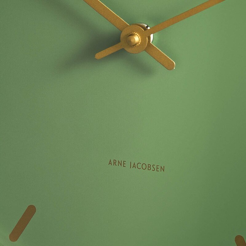 Arne Jacobsen CITY HALL Zegar Ścienny 29 cm / Zielony